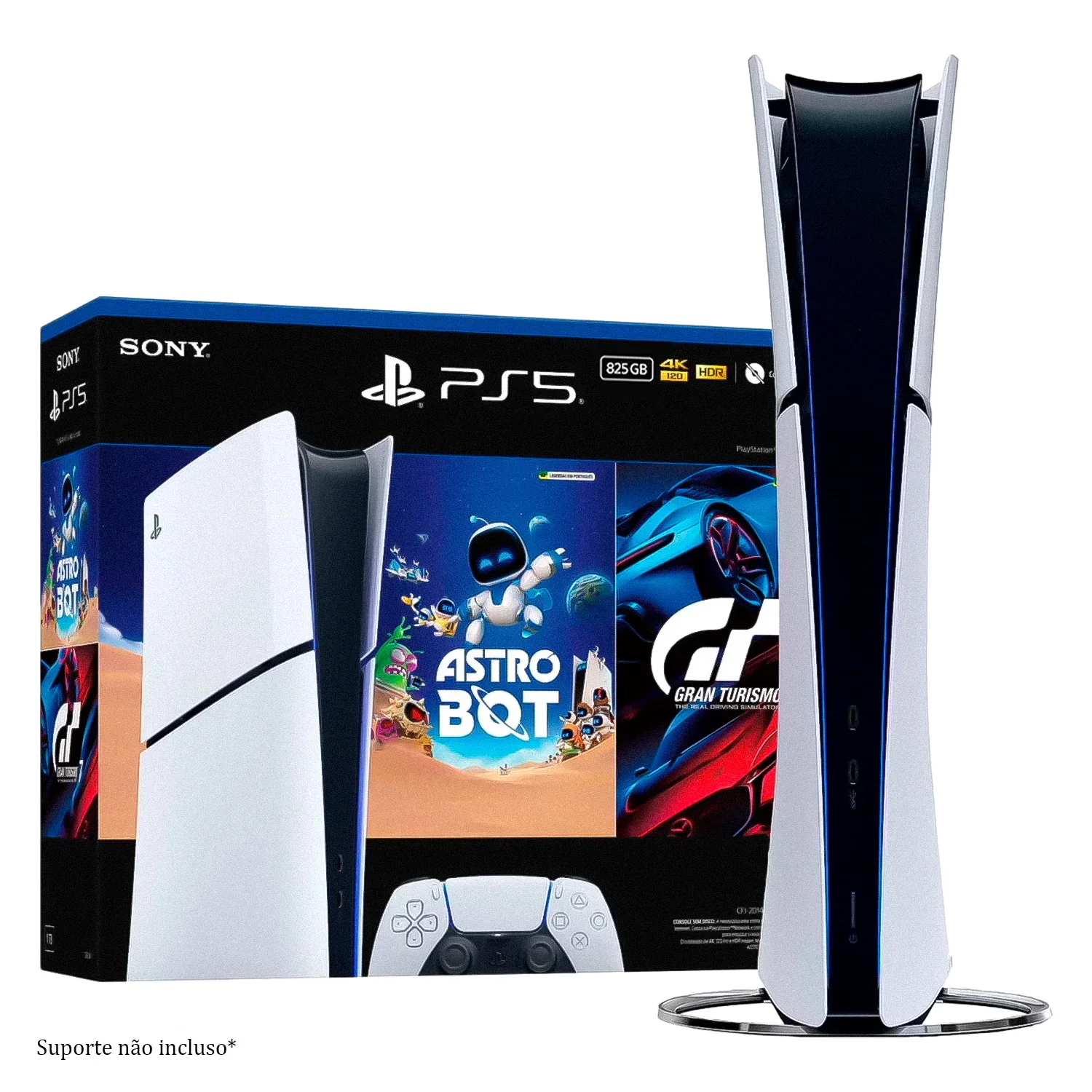Consola Sony Playstation 5 Slim Astro Bot + Gran Turismo 4K Edición Digital 1TB SSD