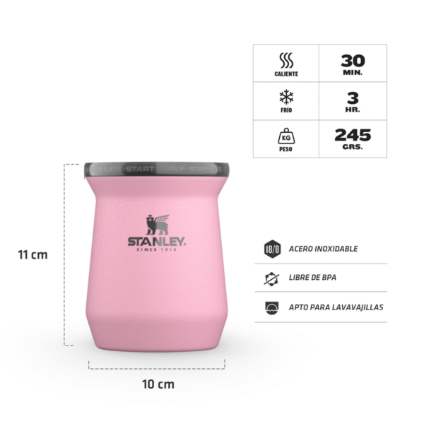 Mate 236 ml. Messi x Stanley 1913 ROSA - Image 3
