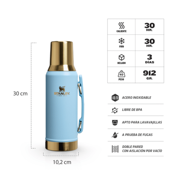 Termo Mate System 1.2 Lt. Messi x Stanley 1913 - Image 3